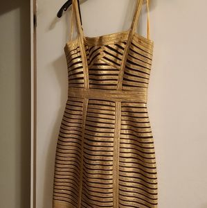 BCBG Gold Dress